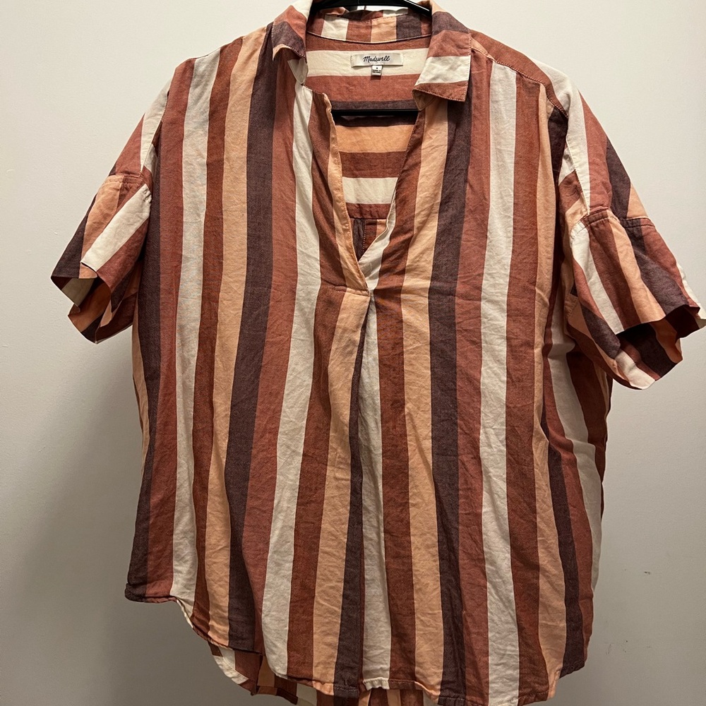 Madewell Courier Stripe Button Back
Shirt